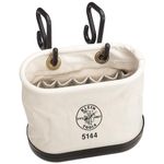 Klein Tools 5144 Aerial-Basket Oval Bucket with 15 Interior Pockets