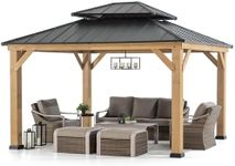 SUNJOY 11 x 13 ft. Wood Gazebo Ceda