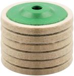 WENORA 6 Pack 4.5 Inch Wool Felt Polishing Wheel Disc, 4 1/2 Buffing Wheel for Angle Grinder, Round Wool Felt Disc Wheel Pad Buffing Polishing for Metal