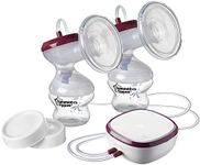 Tommee Tippee Made for Me Double Electric Breast Pump - USB Rechargeable, White, 8 Piece Set, (522286)