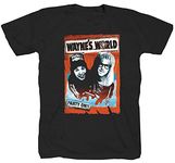 Waynes World music Rock Heavy Metal Movie Hollywood Comedy T-Shirt Shirt Black XXXL