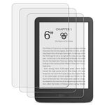 CoBak 3 Pack Anti-Glare Matte Screen Protector for 6" Kindle 11th Generation 2024 and 2022, Kobo Nia, and PocketBook - High Clarity, Fingerprint Resistance, Anti-Bubble PET Film