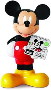Naturaverde | Kids - Disney Mickey Mouse - Gel de ducha 3D para niños Mickey Mouse, jabón de ducha para el cuerpo, productos para la higiene de los niños, con extractos de caléndula y manzanilla BIO,