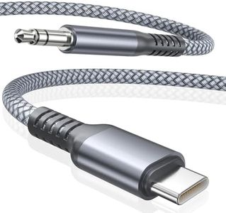 Elebase iPhone 16 16e 15 Aux Cord 4FT,USB C Aux Cable,Type C to 3.5MM Jack Audio Adapter Auxiliary Cord for Car,New Apple 15 Pro Max Plus,iPad mini Air,Samsung Galaxy Z Fold Flip,S25 S24 S23 FE Ultra