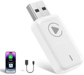Wireless CarPlay Adapter, 2-in-1 Carplay and Android Auto Plug & Play Adapter, Converts Wired to Wireless Car Play, Auto Connect, No Latency for Apple iPhone iOS 10+/Android 11 and Cars from 2015+