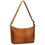 S-ZONE Women Genuine Leather Shoulder Crossbody Bags Medium Hobo Purses and Handbag