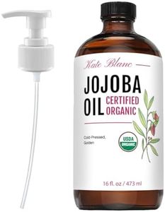 Kate Blanc Cosmetics Organic Jojoba Oil (16oz) USDA Certified Organic, 100% Pure, Cold Pressed, Unrefined. Revitalizes Hair & Skin. Moisturize Face, Lips, Cuticles, Stretch Marks (473ml)