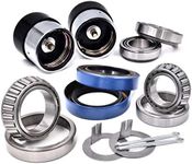 HD Switch (2) 3500# Trailer Axle Bearing Kit L44649/11 L68149/10, 10-19 Seals I.D. 1.719 w/Bearing Protectors Included! Fits #84 Spindle Utility Cargo Landscape Tandem or Single 1-1/16 & 1-3/8 inch ID