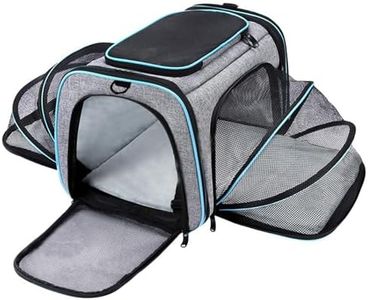 GYB Expandable Pet Carrier, Airline Approved Pet Carrier, Pet Backpack Carrier,for Dog, Cat, Puppy, Kittens Travel Friendly with Comfortable Fleece Bed