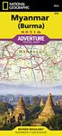 Myanmar (Burma) Adventure Map by National Geographic – Waterproof Travel Map with Bagan, Yangon, Mandalay & Inle Lake – Foldable Burma Road & Cultural ... (National Geographic Adventure Travel Map)