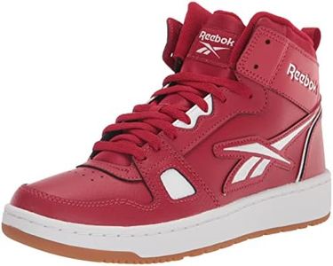 Reebok Unisex-Adult Resonator Mid Basketball Shoes, Flash Red/White, 12.5 Women/11 Men