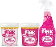 Stardrops - The Pink Stuff - The Miracle Laundry Stain Removing Kit - Oxi Powder Whites - Oxi Powder Colors - Oxi Stain Remover Spray (1 White's Powder, 1 Color's Powder, 1 Stain Remover)