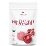 Organic Pomegranate Juice Powder, 100% Natural Freeze Dried Pomegranate Fruit Powder, Vitamin C (Immune Vitamin), Non-GMO, Free from Preservatives, Mix it Into Smoothies, Tea, Juice, Yogurt