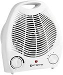 Starke Electric Fan Heater White 2000W Portable with Thermostat Room Floor Table Desk