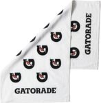 Gatorade G Towel, 22" x 42", Cotton, White/Black/Orange