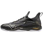 Mizuno Mens Wave Mirage 4 Indoor Court Shoe Black/Gold 11 (46)