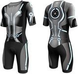 Lo.gas Logas MensTriathlon Suit Trisuit Race Skinsuit Cycling Speed Suit Swimskin Bike Swim Run color-blocking