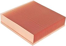 Pure Copper Heatsink 3.15" x 3.15" x 0.79"/80mm x 80mm x 20mm Heat Sink Radiator Cooling Skiving Fin Circuit Board Cooler for Electronic Chip LED Power Amplifier