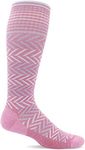 Sockwell Women's Chevron Moderate Graduated Compression Sock, Lotus - M/L