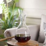 Pure Home and Living Glass Crystal Clear Slanting Wine Decanter, 650 ml