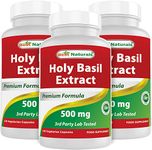 Best Naturals Holy Basil Extract 500 mg 120 VCaps (120 Count (Pack of 3))