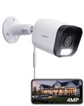 Arenti 4MP Color Night Vision Outdoor Security Camera, Camera Surveillance Exterieur with Spotlight/Siren Alarm, Alert Zone, Two Way Audio, Work with Alexa, 2.4Ghz Only (O3)