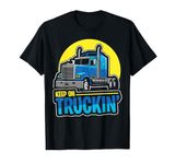 Keep on Truckin' Truck Driver Retro Trucking Vintage Trucker T-Shirt