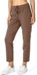G Gradual Women's Pants with Deep Pockets 7/8 Stretch Sweatpants for Women Athletic, Golf, Lounge, Work (Mocha, XX-Large)
