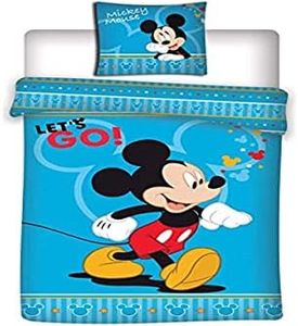 Aymax Disney Mickey Mouse Bed Linen Set 140 x 200 cm + 63 x 63 cm