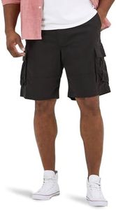 Lee Men's Big & Tall Extreme Motion Carolina Cargo Short, Black, 46