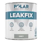 Polar Premium Leak Seal Grey Paint - 500ml - Instant Waterproof Roof Sealant - Ideal for Leaks, Cracks & Roof Repair - Concrete, Brick, Metal, Drainpipes & Gutters - Easy to Apply