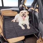 WapaW Polypropylene Car Back Seat Extender For Dogs | Non Inflatable Car Mattress Bed For Large Dogs | Dog Hammock For Car Back Seat Bed | Hard Bottom Dog Car Seat For Car Truck Suv (Black)