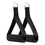 LIFESTRONGE 2 Pieces Exercise Handles Cable Machine Attachments Resistance Bands Handles Grips Fitness Strap Stirrup Handle Cable Attachment for Yoga Exercise Workout Gym Resistance Training