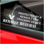 Platinum Place 5 x PPRENAULTGPS GPS Tracking Device Security WINDOW Stickers 87x30mm-Car,Van Alarm Tracker