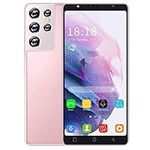 ShaQx SIM-Free & Unlocked Mobile Phones, 5.0'' Android Smartphones, 16GB ROM (SD Up to 128GB), Dual Camera, Dual SIM 3G Cell Phones (S21Ultra-Pink)