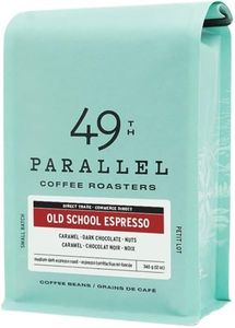 49th Parallel Coffee Roasters - Roasted Coffee Beans (Old School Espresso, Medium-Dark Roast, 12 ounce)