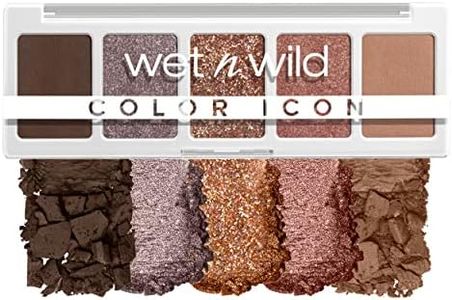 Wet n Wild Paleta Color Icon 5-Pan, Paleta de Sombras de Ojos, 5 Colores Intensamente Pigmentados para el Maquillaje Diario, Fórmula de Larga Duración y Fácil de Difuminar, Camo-Flaunt