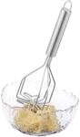 Navaris 2in1 Stainless Steel Potato & Bean Masher - Mix & Mash Kitchen Tool for Mashing Potatoes, Avocado, Beans - Ergonomic Handle & Easy to Clean - Multi-Purpose Food Smasher