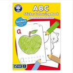 Orchard Toys ABC Kids Colouring Book - Sticker and Activity Books for Kids Age 4+ - Educational, Alphabet, and Letter Tracing Book for Children - Learn to Write Kids Activities - A4