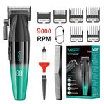 VGR 003 Fresh Fade Hair Clipper, Professional Hair Trimmer, Cord/Cordless Rechargeable Hair Cutting Tools with LED Display, Gift for Men