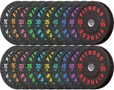 HANDBODE 2-Inch High-Bounce Bumper Plate, Olympic Weight Plates 650 lb Set