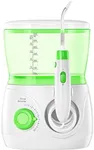 ToiletTree Products Children's Countertop Water Flosser - Dental Oral Irrigator for Kids - BPA-Free Dental Water Flosser with 600mL Capacity and Adjustable Water Pressure - Green