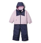 Columbia Unisex Baby Double Flake Set Snowsuit, Aura/Nocturnal, 6-12 Months US