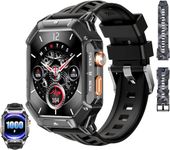 OUKITEL BT80 Smart Watch for Men, 1000 mAh Smart Watches with Step Counter 2.13" AMOLED Touch Screen Fitness Watch, Heart Rate Sleep Monitor, 100+ Sports Modes, IP68 Waterproof Smartwatch