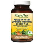 MegaFood Men's Vitamins Multivitamins Supplements for Mens Over 40 Plus | One a Day Daily Whole Food Multi -Vitamins | with B12 Vitamins C B1 B2 Zinc Folate Chromium Selenium Biotine Supplements for Adult Men | 30 Tablets