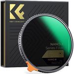 K&F Concept 67mm 1/4 Black-Mist & Variable ND2-32 Filters, Multi-functional Black Diffusion Adjustable ND 2-in-1 Filters Neutral Density for DSLR Lens