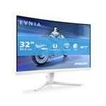 PHILIPS Evnia 32M2C5501-32 inch QHD Curved Gaming Monitor, 180 Hz, 1 ms GtG, FreeSync Premium (2560x1440, 2x HDMI 2.0, 1x DisplayPort1.4) white