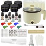 BCWW Candle Making Kit for Beginner with Wax Melter, Full Set of DIY Candle Making Supplies, Candle Making Kit for Adults-Perfect as Home Decorations…