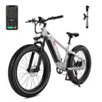 FD FREEDARE Saiga Electric Bike Adults 750W BAFANG Motor,28MPH Max Speed Ebike with Smart App Control,48V 20Ah Battery 90 Miles Range Electric Bicycle,26" Fat Tire,UL Certificate (Silver)