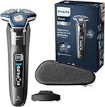 Philips Shaver Series 7000 - Wet & Dry Mens Electric Shaver with SkinIQ Technology, Pop-up Trimmer, Charging Stand, Travel Case and Cleaning Brush (Model S7887/35)